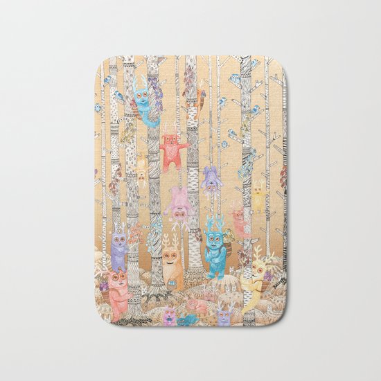 Cute Monsters Bath Mat