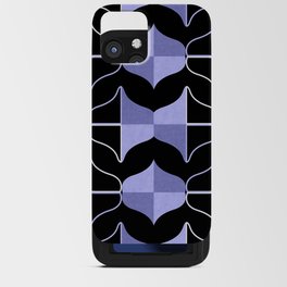 WHALE SONG Midcentury Modern Geometry Very Peri iPhone Card Case