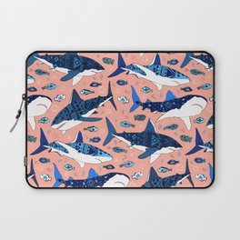 Sharks On Blush Laptop Sleeve