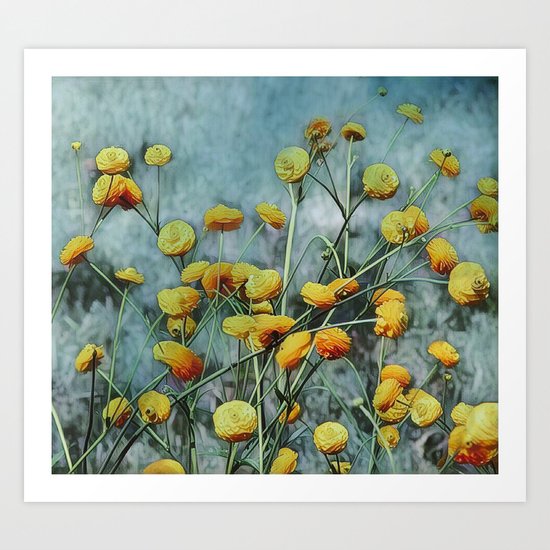 Summers Yellow Art Print
