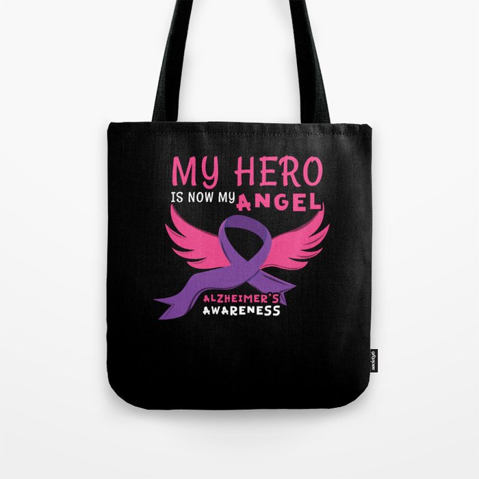 Hero Angel Alzheimer Alzheimer's Awareness Tote Bag