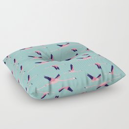 Flying Flamingos Floor Pillow