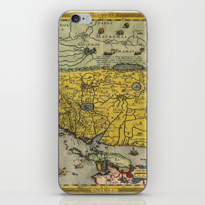Map of China - Ortelius - 1584 Vintage pictorial map iPhone Skin