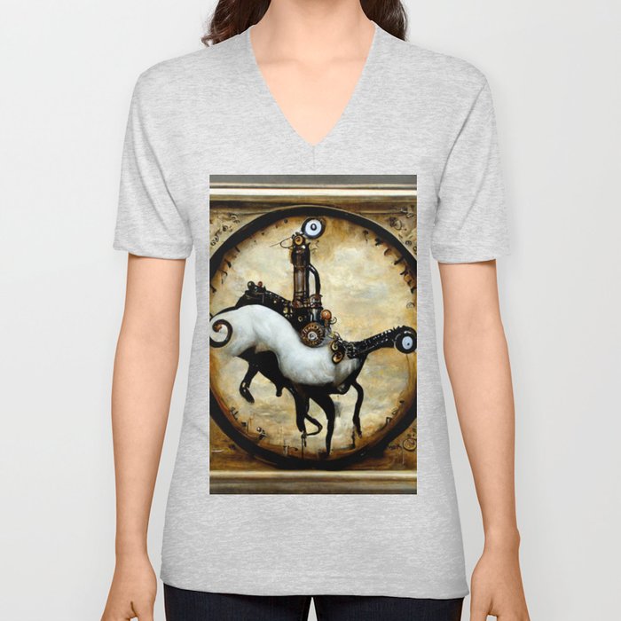 Clockwork Horse V Neck T Shirt