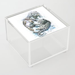 Little snow leopards Acrylic Box