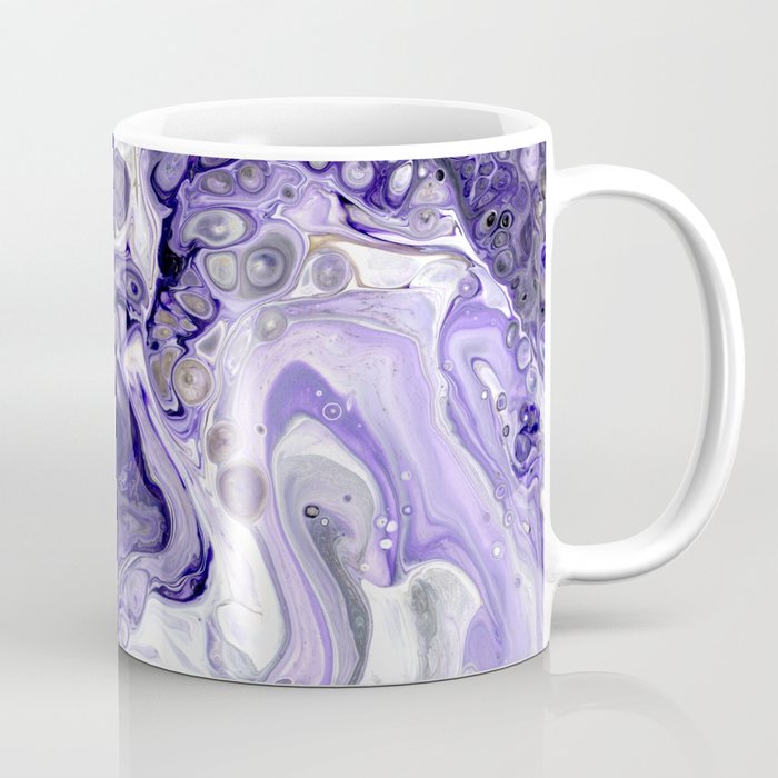 Purple Black White Lava Flow Coffee Mug