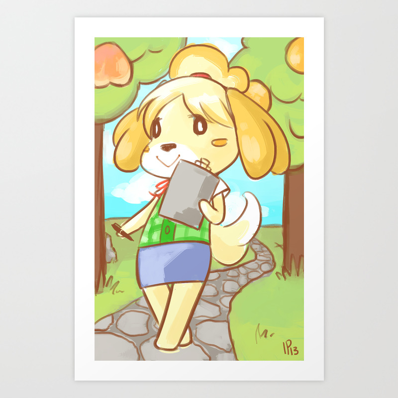 Learn how to draw cute isabelle the best dog from animal crossing new horiz...
