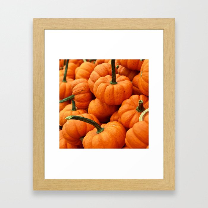 Autumn Pumpkins Framed Art Print