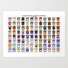Furby Collection Art Print