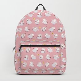 Baby Barn Owls - pink Backpack