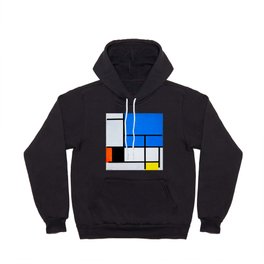 Piet Mondrian (Dutch,1872-1944) - Title: COMPOSITION WITH LARGE  BLUE PLANE, RED, BLACK, YELLOW AND GRAY - 1921 - Style: De Stijl (Neoplasticism), Abstract, Geometric Abstraction - Oil on canvas - Digitally Enhanced Version (2000dpi)- Hoody