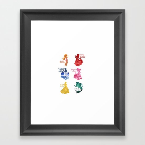 Disney Princesses Framed Art Print