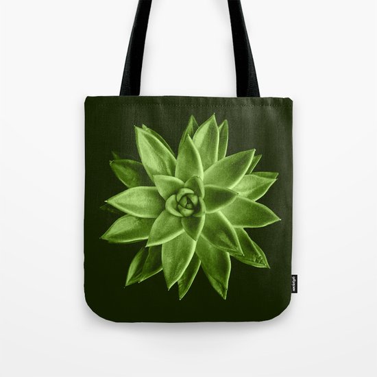 Greenery succulent Echeveria agavoides flower Tote Bag