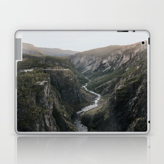 Voringsfossen Waterfall - Landscape and Nature Photography Laptop & iPad Skin