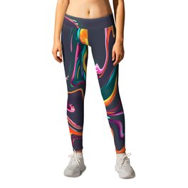 Abstract Marble Painting Leggings