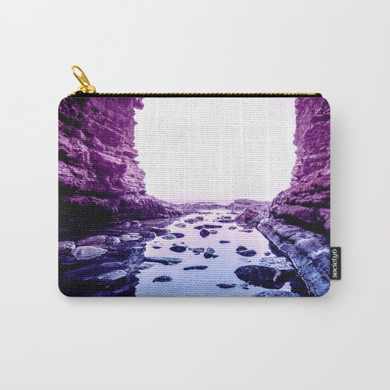Purple Blue Lagoon Carry-All Pouch