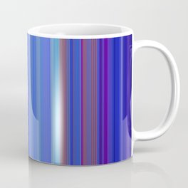 blue vertical stripes Coffee Mug
