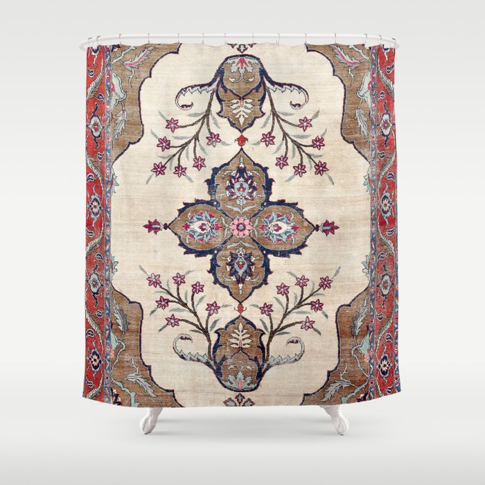 Khoy  Antique Azerbaijan Persian Rug Print Shower Curtain