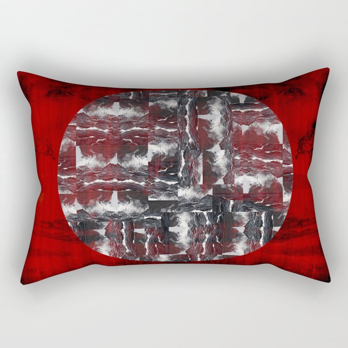 Red Cloud Rectangular Pillow