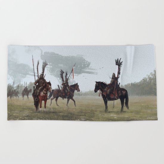 1920 - winged patrol Beach Towel