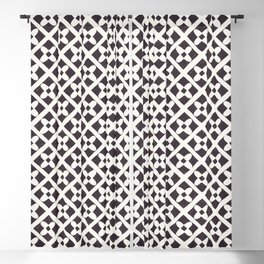 Floral Tiles Pattern / Lino Print Blackout Curtain