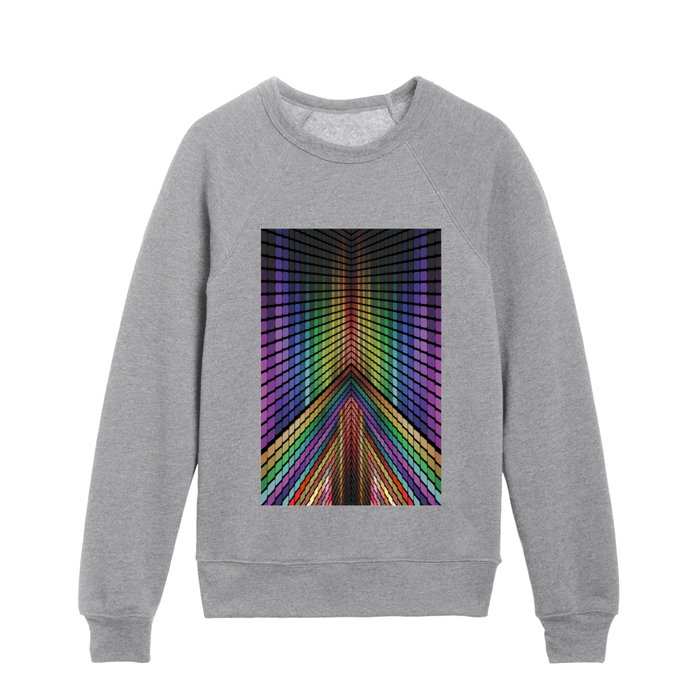 Abstract equalizer concept idea background Kids Crewneck