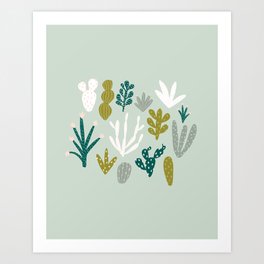 Succulent + Cacti Dreams Art Print
