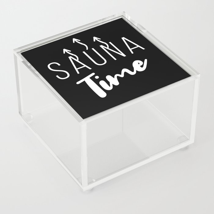 Sauna TIme Wellness Acrylic Box