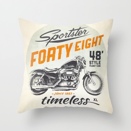 Forty Eight Throw Pillow