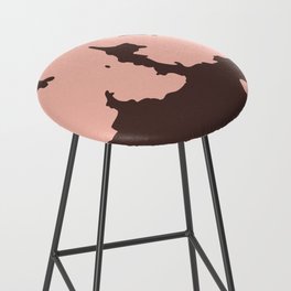 70s Howdy Cowhide in Pink and Brown Bar Stool