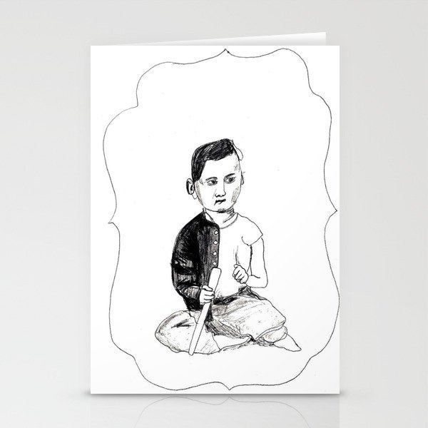 Portrait of a Victorian Baby Stationery Cards