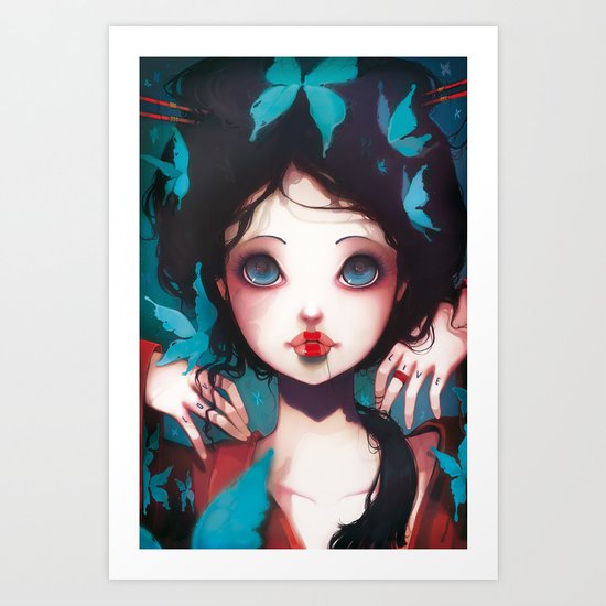 Nachtfalter Art Print