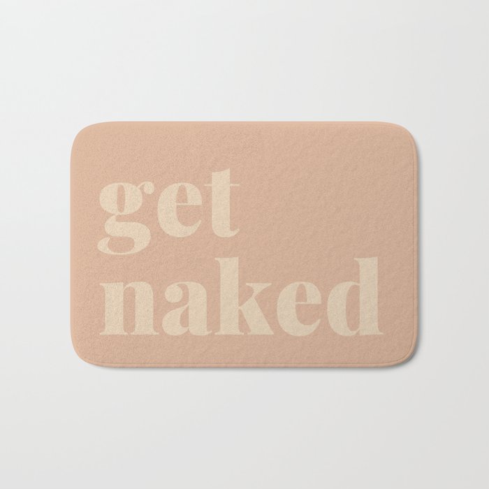 Beige Get Naked  Bath Mat