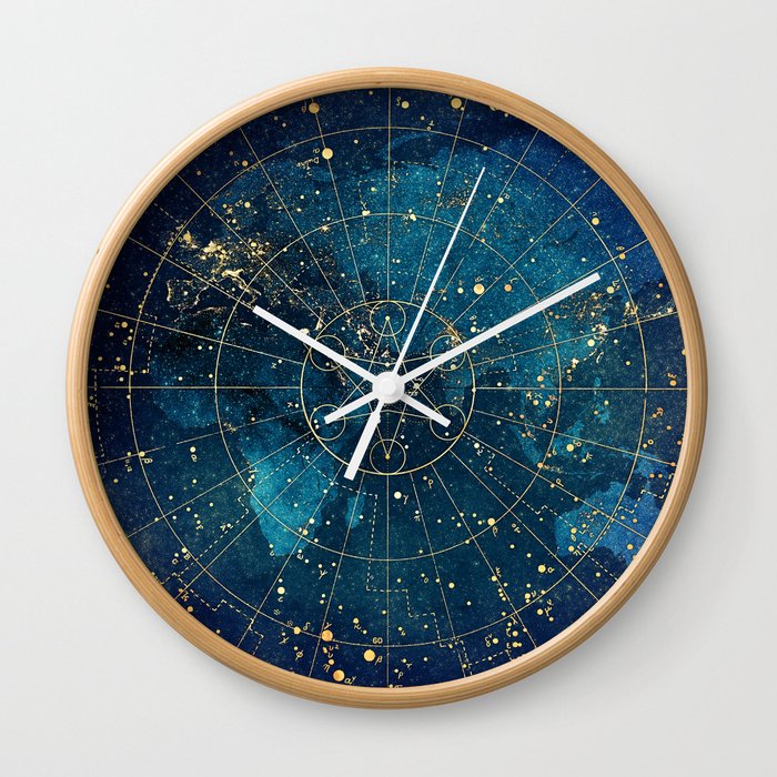 Star Map :: City Lights Wall Clock
