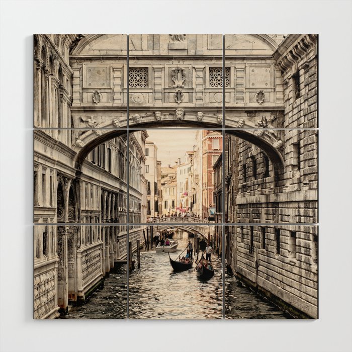 Bridge of Sighs, Venice, Italy (Lighter Version) Wood Wall Art