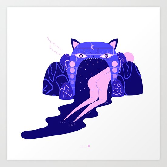 magical girl Art Print
