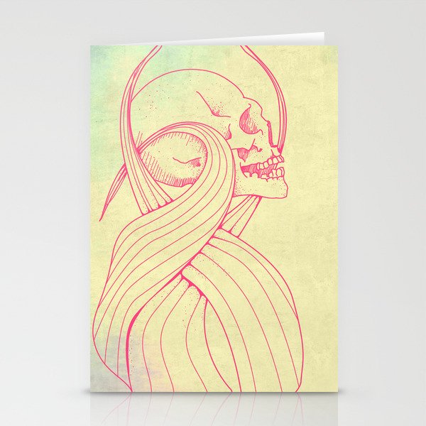 skeleton head Stationery Cards