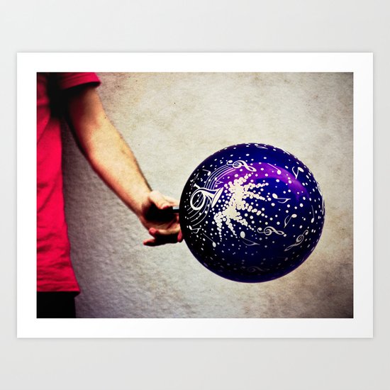 Let the music go Art Print