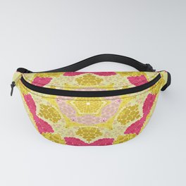 Abstract, pink and yellow Fanny Pack