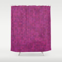 Pink geometric pattern Shower Curtain