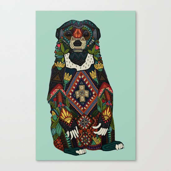 sun bear mint Canvas Print