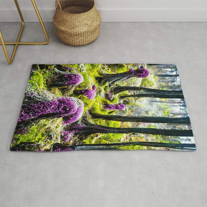 Purple Moss Rug