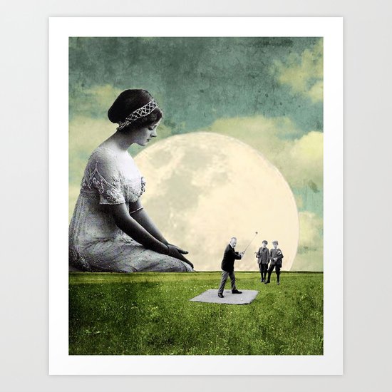 Stellar Moon Art Print