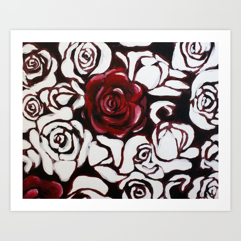 War Of Roses Painting Art Print By Thesavagecollective Society6