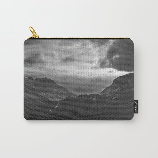 Valley - black and white landscape photography Carry-All Pouch