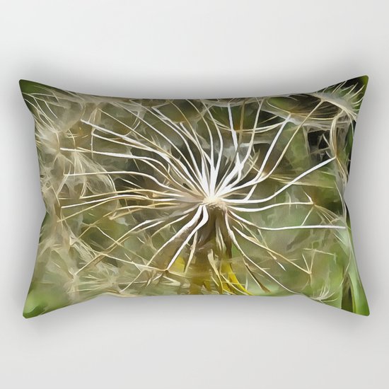 Tragopogon Wildflower Salsify Rectangular Pillow