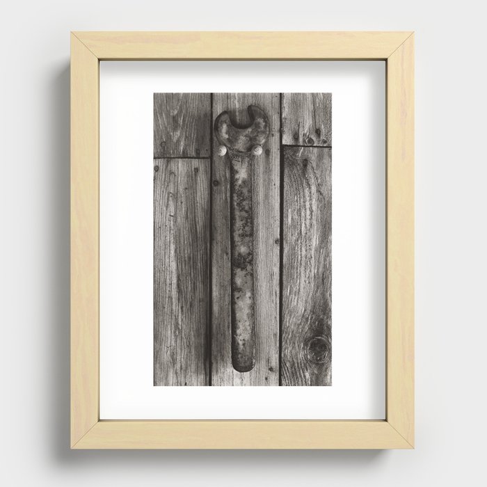 Hanging Wrench Recessed Framed Print