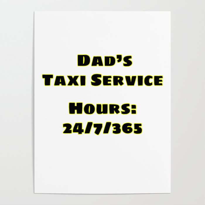 Dad's Taxi Poster