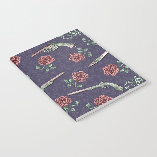 Elegant Guns Knives and Roses Notebook