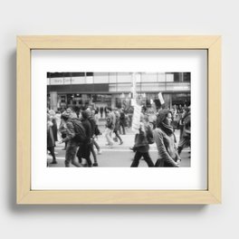 Young Woman At Refugee March 2013 Recessed Framed Print